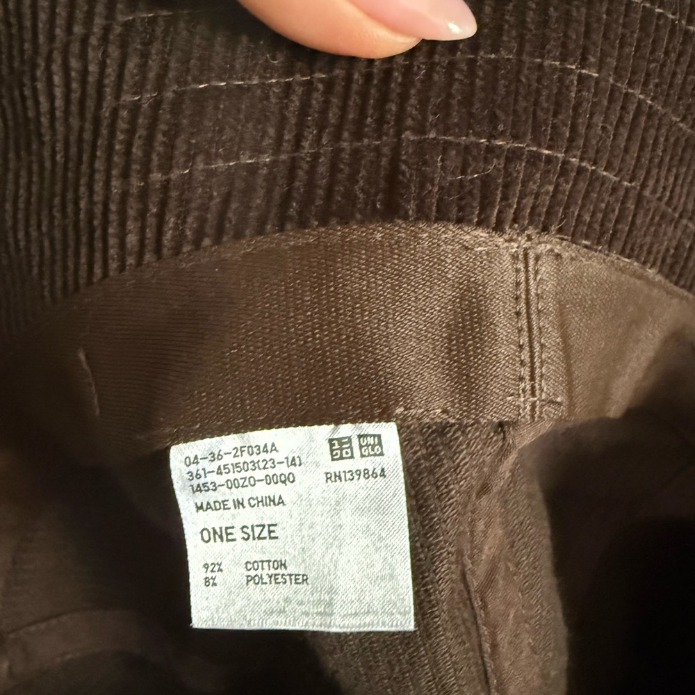 Brown Corduroy Bucket Hat - Picture 7 of 7